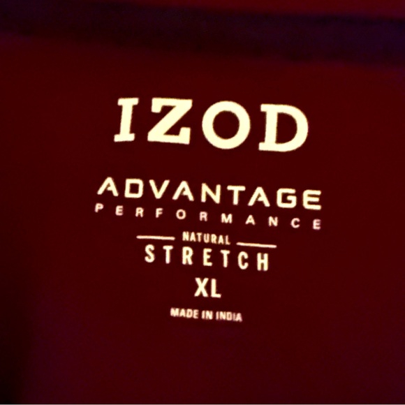IZOD Performance Stretch Men’s Polo Size XL in Burgundy. Never worn/washed! - Picture 2 of 2